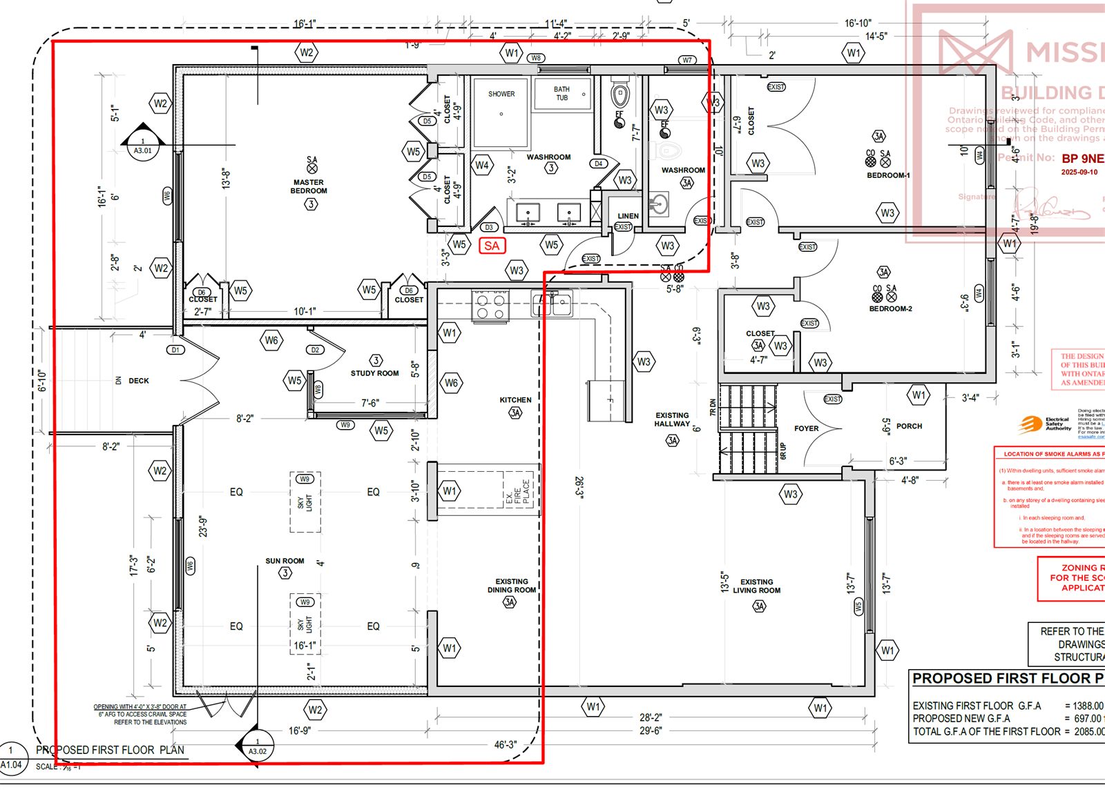 Home addition approved by the City of Mississauga