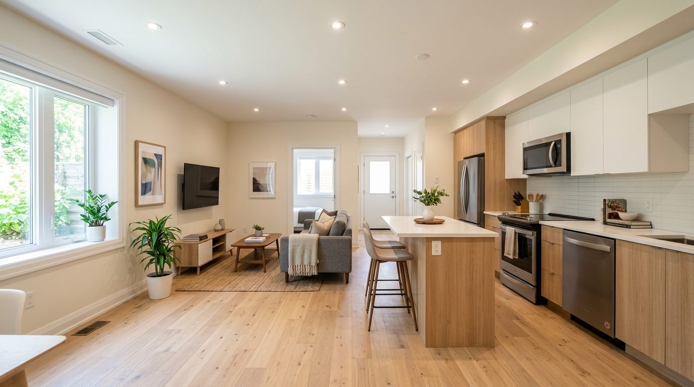 Legal basement apartment permit drawings in Toronto