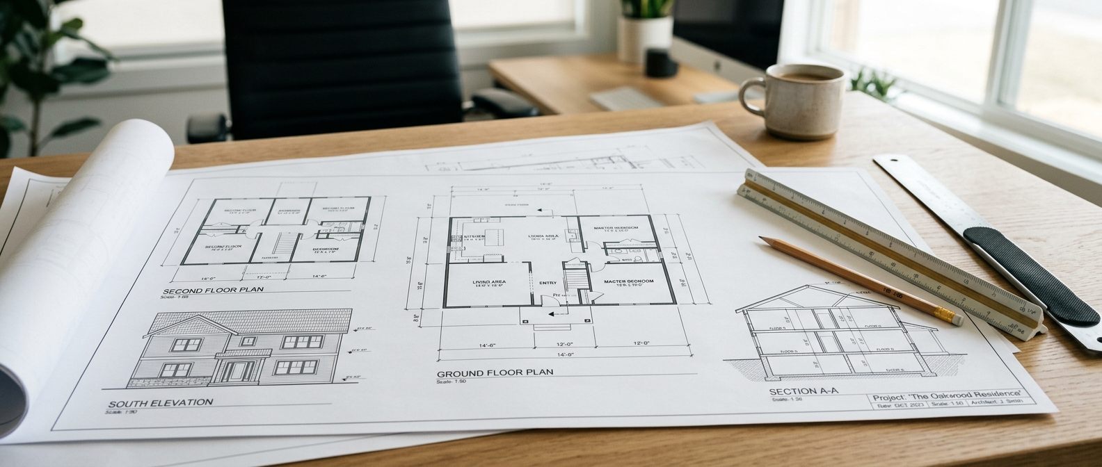Building permit drawings for a Toronto residential project